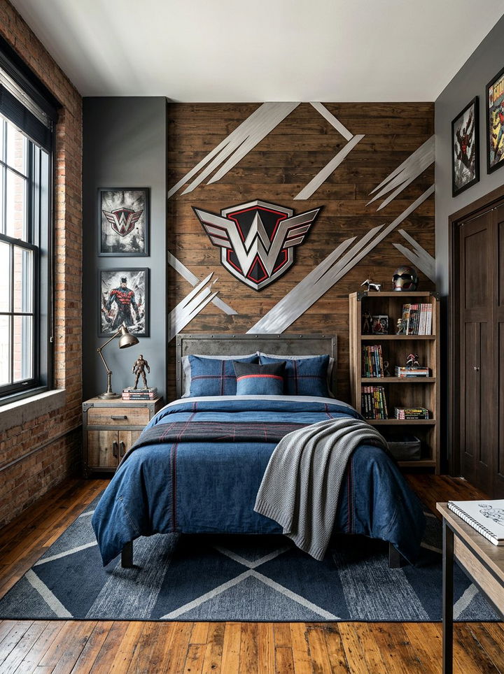Wolverine X Men bedroom - 30 superhero bedroom ideas