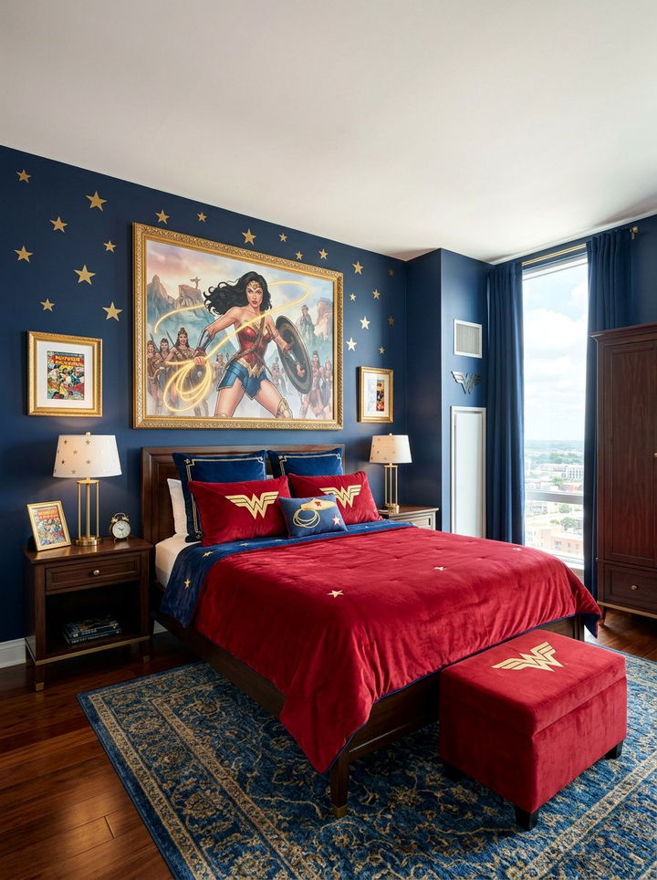 Wonder Woman Bedroom - 30 comic book bedroom ideas