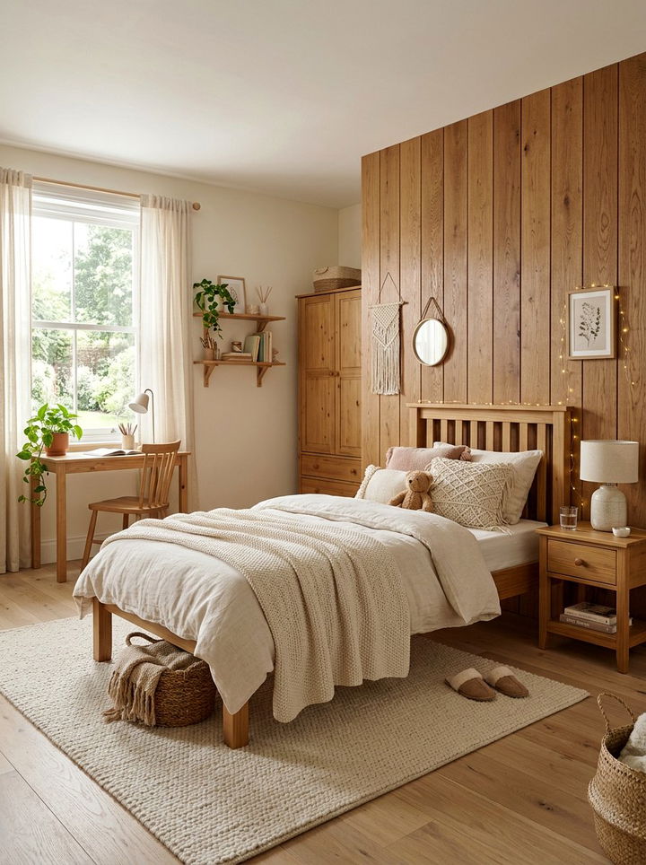 Wood Accent Girl Bedroom - 30 girls bedroom ideas