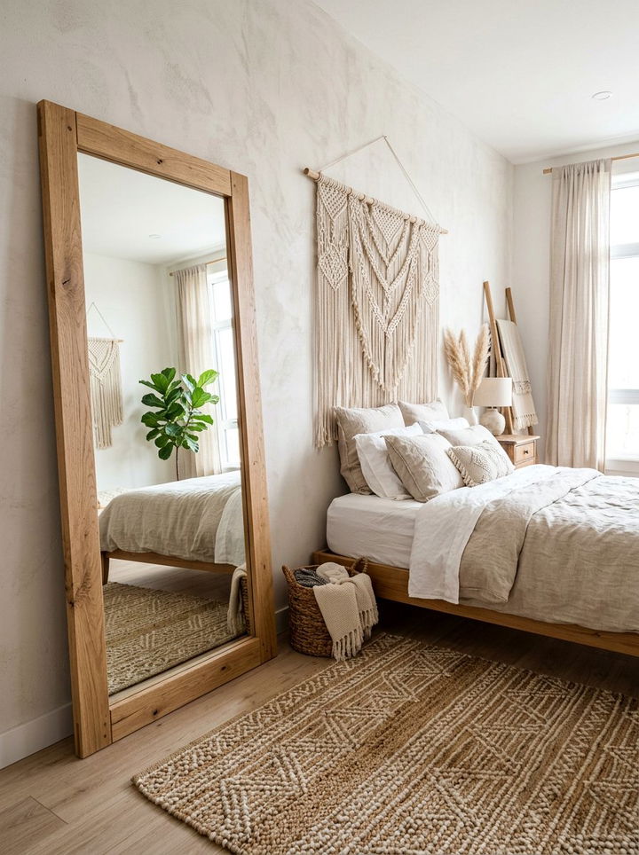 Wood Frame Full Length Mirror - 30 bedroom full length mirrors