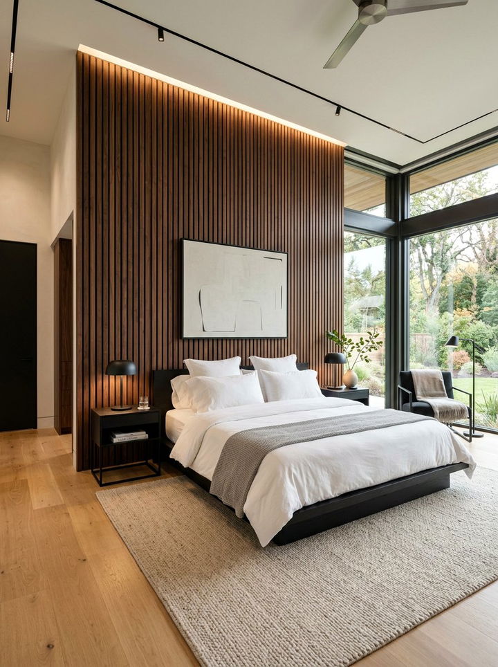 Wood Panel Master Bedroom - 30 master bedroom ideas