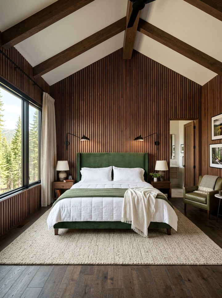 Wood Panel Master Bedroom - 30 bedroom warm settings