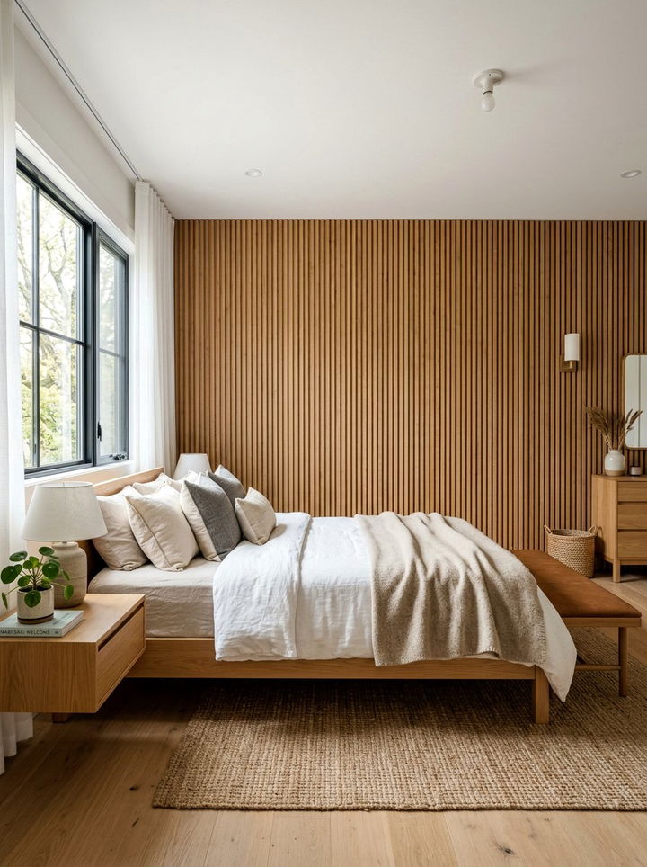 Wood Paneled Bedroom - 30 bedroom customizable ideas