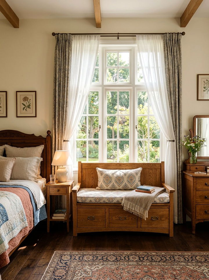 Wood Storage Bench - 30 bedroom storage containers