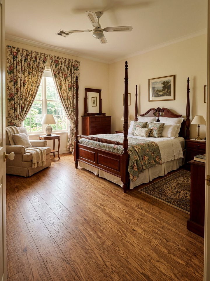 Wood look cork flooring - 30 bedroom cork flooring ideas