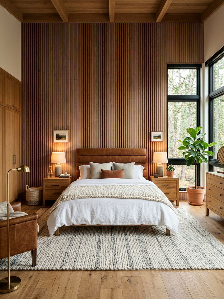 Wood wallpaper - 30 bedroom textured wallpapers