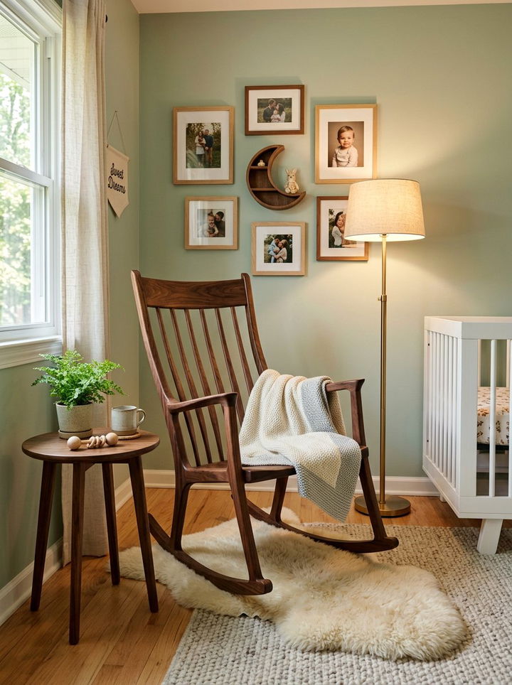 Wooden Rocking Chair - 30 bedroom accent chairs