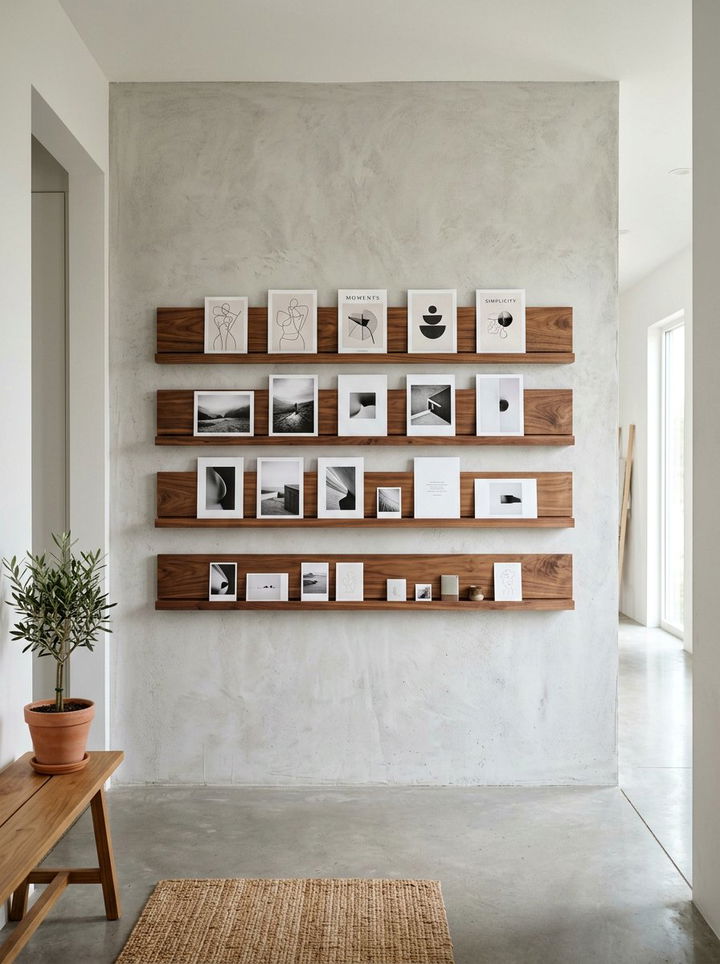 Wooden Slat Photo Holder - 30 bedroom photo displays