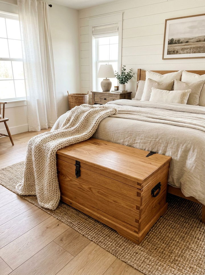 Wooden Storage Trunk - 30 bedroom storage trunks