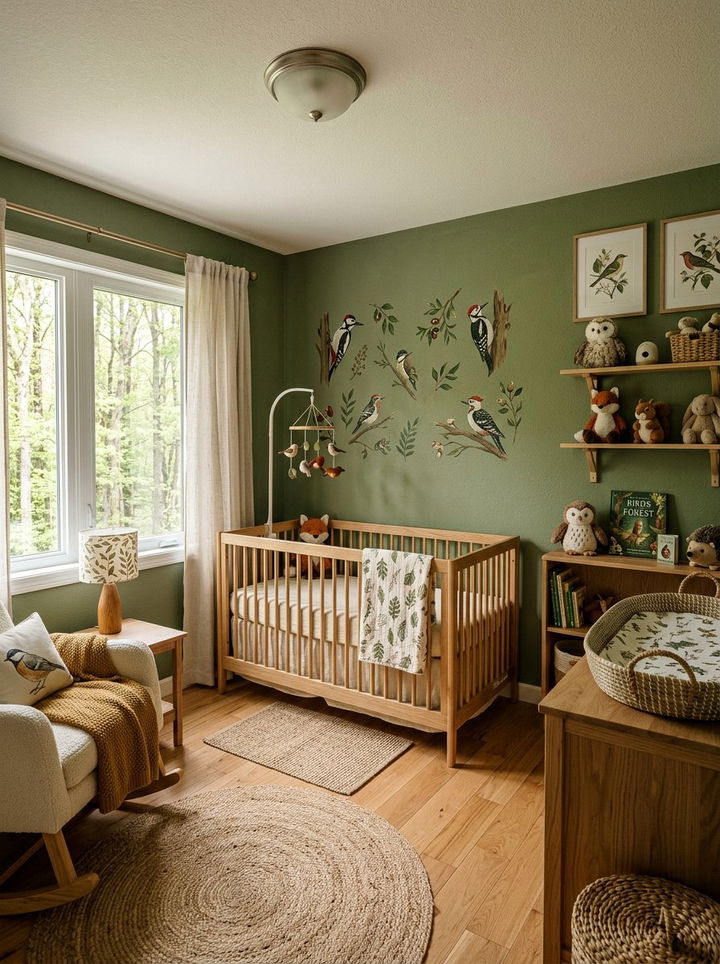 Woodland Bird Nursery - 30 bird bedroom ideas