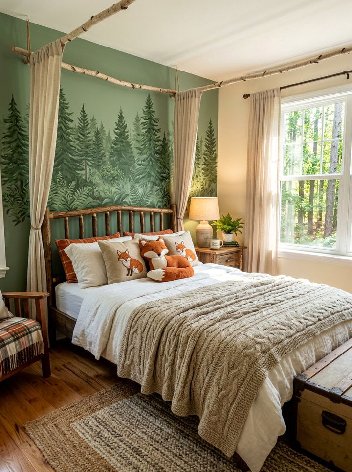 Woodland Forest Bedroom - 30 animal themed bedroom ideas