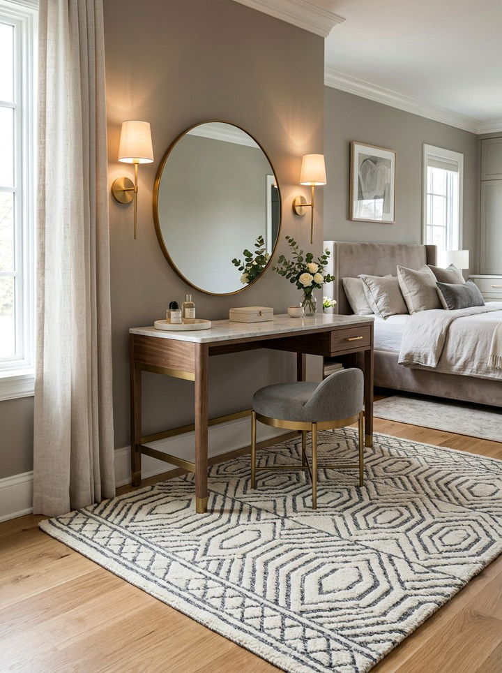 Wool Area Rug - 30 wool bedroom ideas