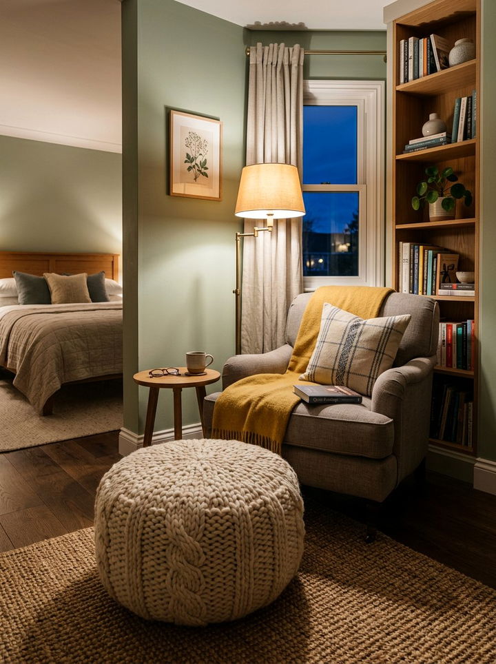 Wool Ottoman - 30 wool bedroom ideas