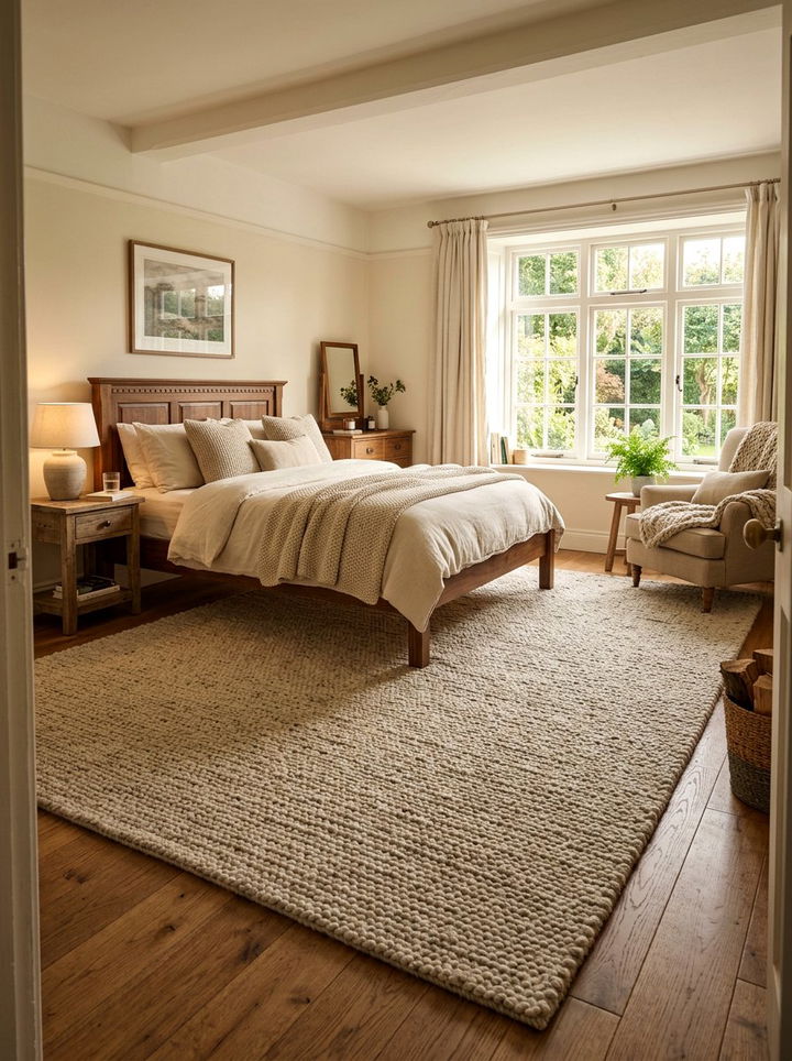 Wool Rug - 30 bedroom temperature control ideas