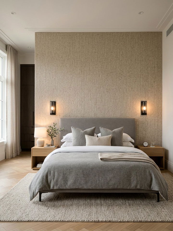 Wool Wallpaper - 30 wool bedroom ideas