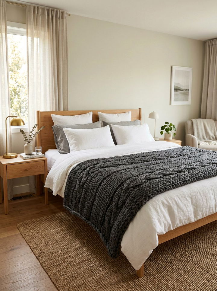Wool Weighted Blanket - 30 wool bedroom ideas
