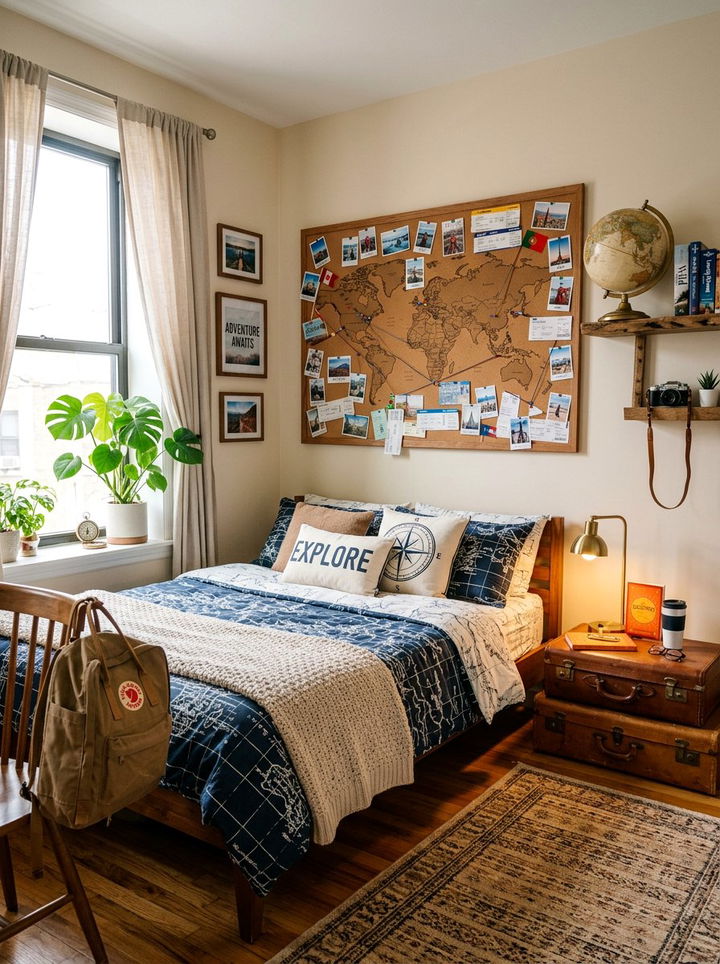 World Map Cork Board - 30 bedroom cork boards