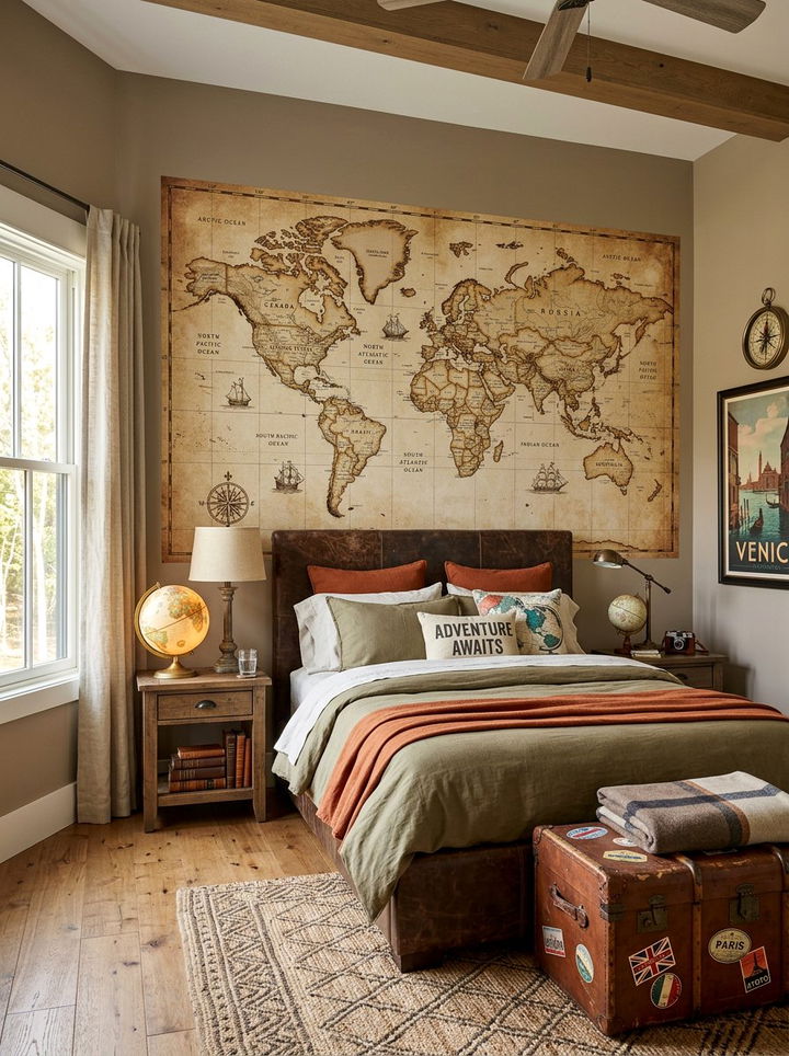 World Map Wall Decal - 30 bedroom wall stickers