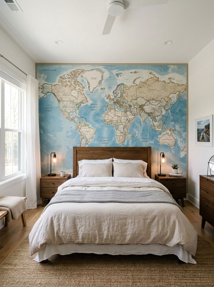 30 Global Travel Themed Bedroom Ideas for Adventurers