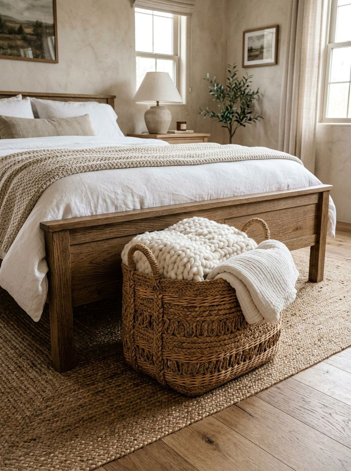 Woven Basket - 30 bedroom decorative objects