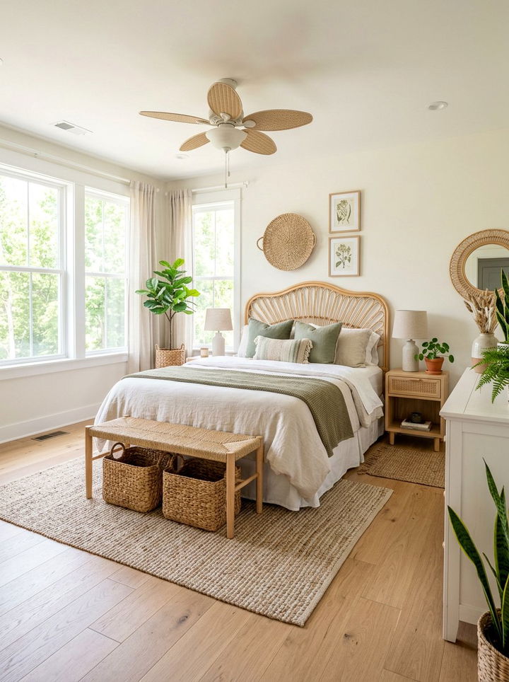 Woven Decor Bedroom - 30 bedroom warm settings