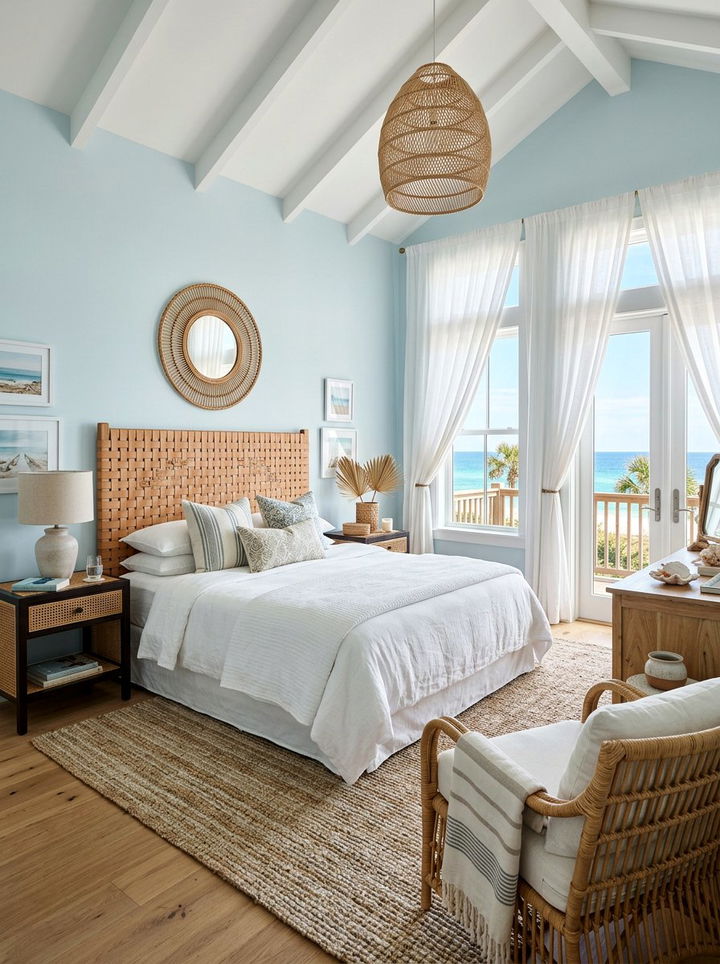 Woven Leather Headboard - 30 bedroom leather headboards