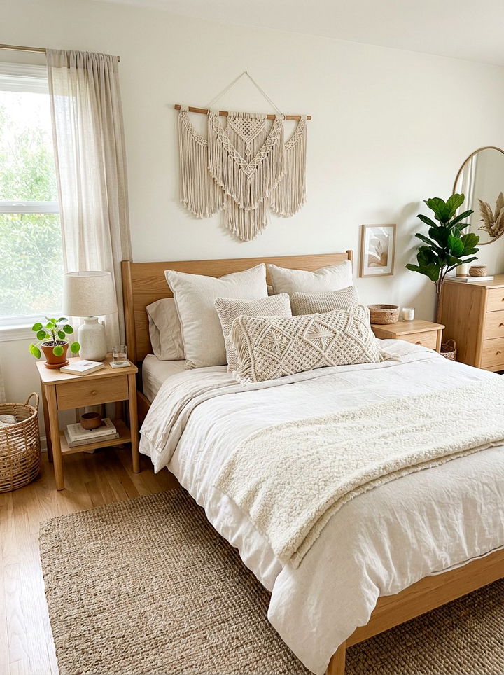 Woven Macrame Lumbar Pillow - 30 bedroom lumbar pillows