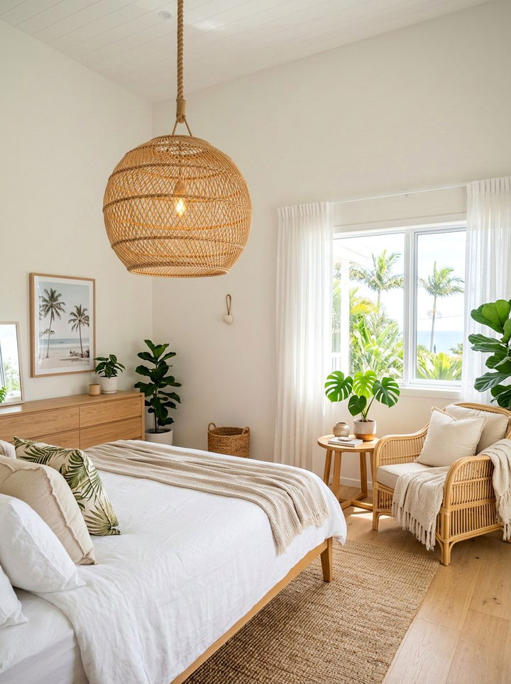 Woven Rattan Bedroom Lantern - 30 bedroom candle lanterns