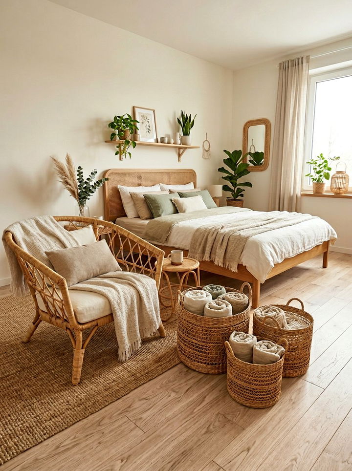 Woven Rattan Furniture - 30 spa bedroom ideas