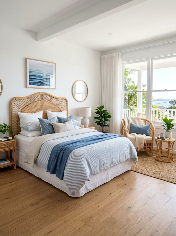 Woven Rattan Furniture - 30 first apartment bedroom ideas