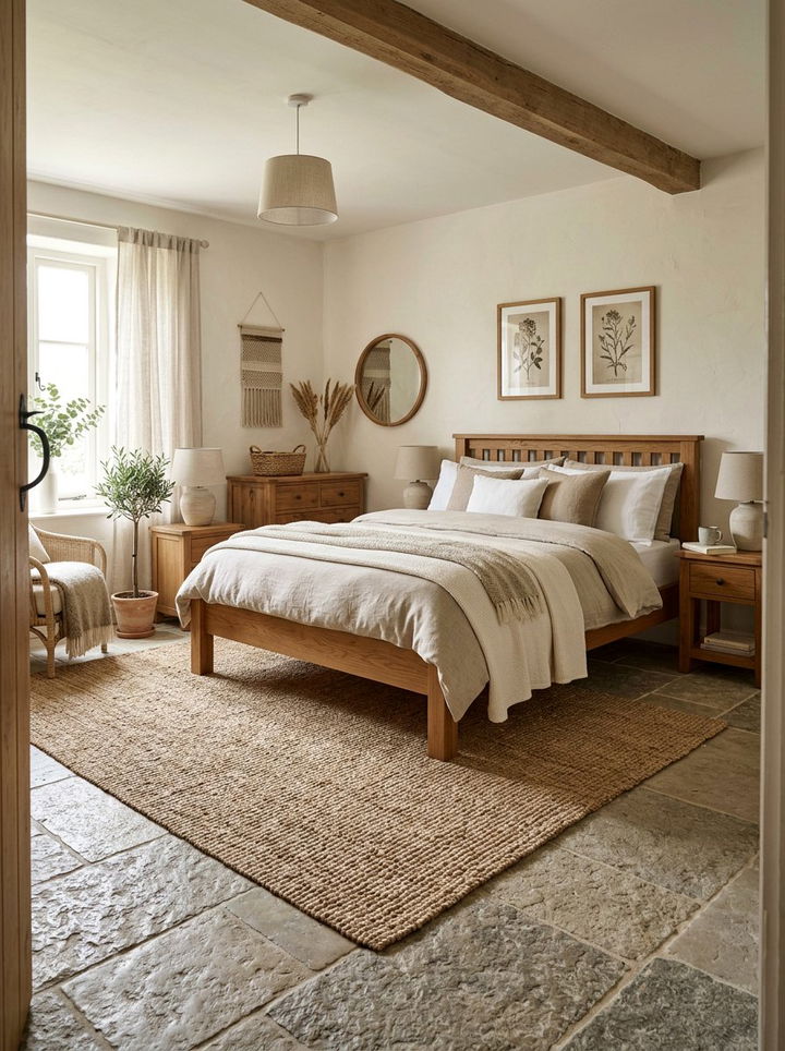 Woven Rug Bedroom - 30 Tuscan bedroom ideas