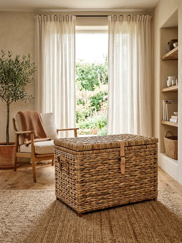Woven Storage Trunk - 30 bedroom storage trunks