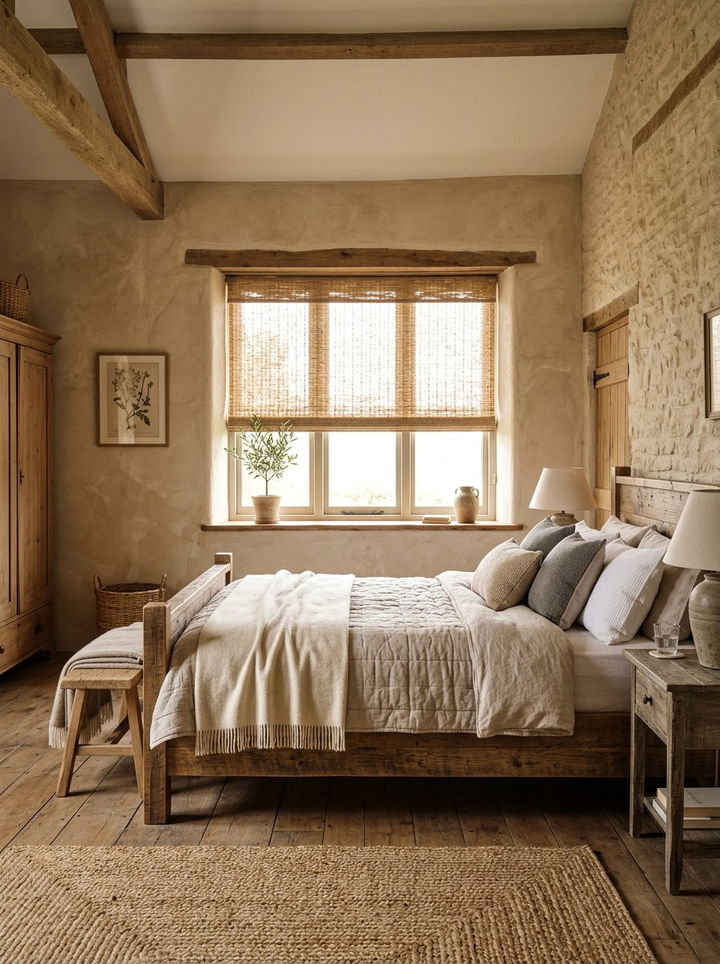 Woven wood shades - 30 bedroom window treatments