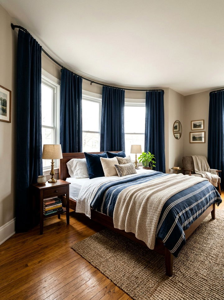 Wrap Around Curtain Rod - 30 bedroom blackout solutions