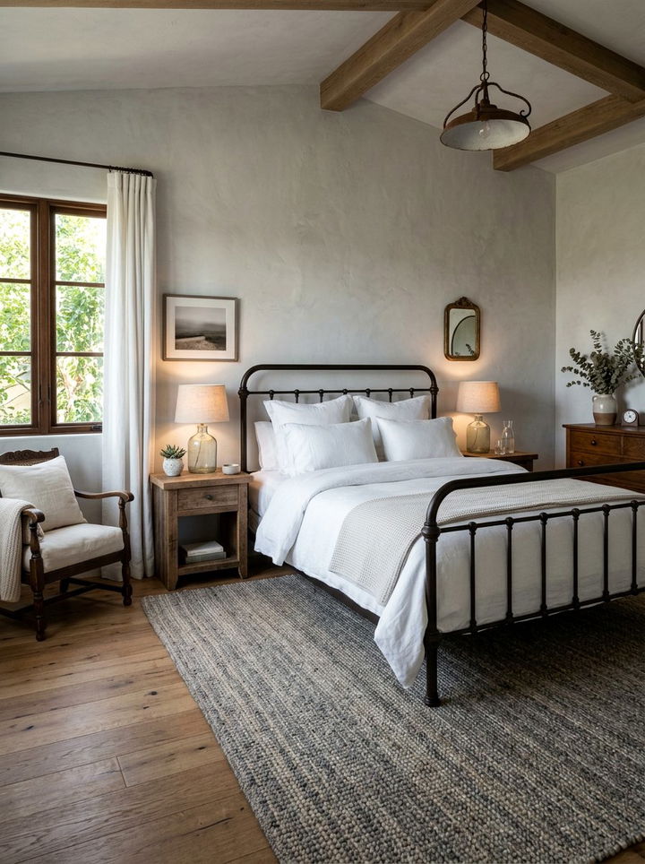 Wrought Iron Bed Frame - 30 Mediterranean bedroom ideas