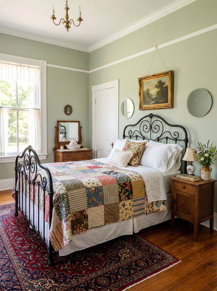 Wrought iron bed - 30 Victorian bedroom ideas