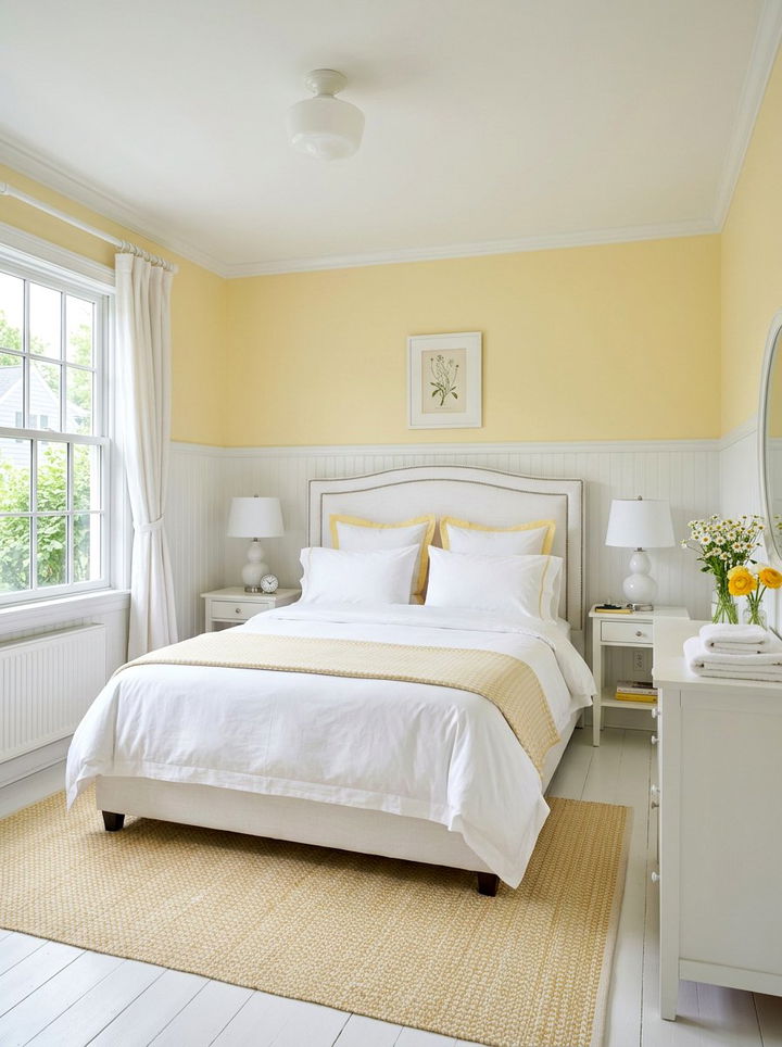 Yellow And White Bedroom - 30 pale yellow bedroom ideas