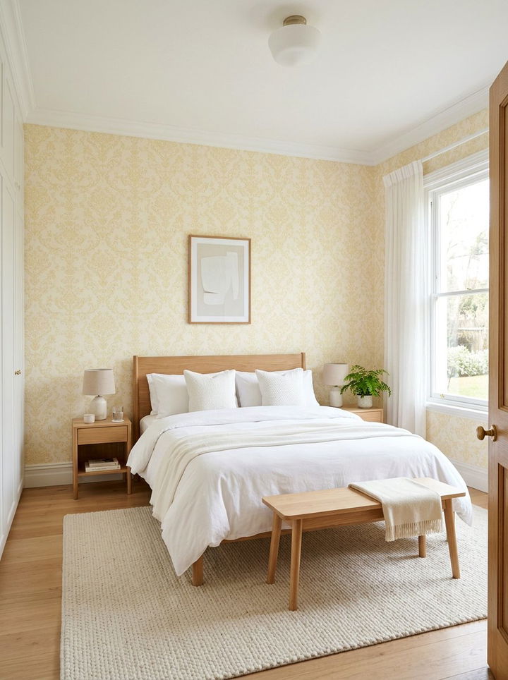Yellow Bedroom Wallpaper - 30 pale yellow bedroom ideas