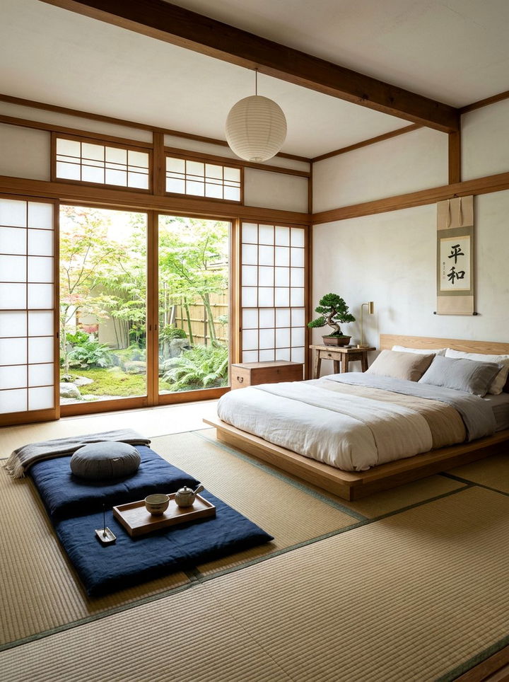 Zen Bedroom With Meditation Mat Lounge - 30 bedroom with lounge ideas