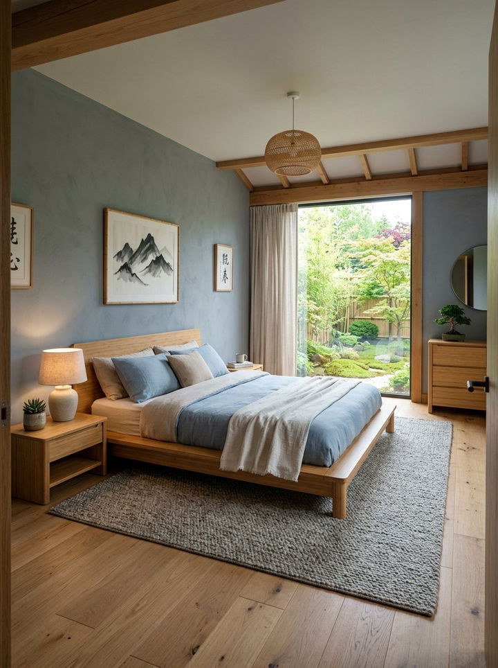 Zen Blue Bedroom - 30 ocean blue bedroom ideas