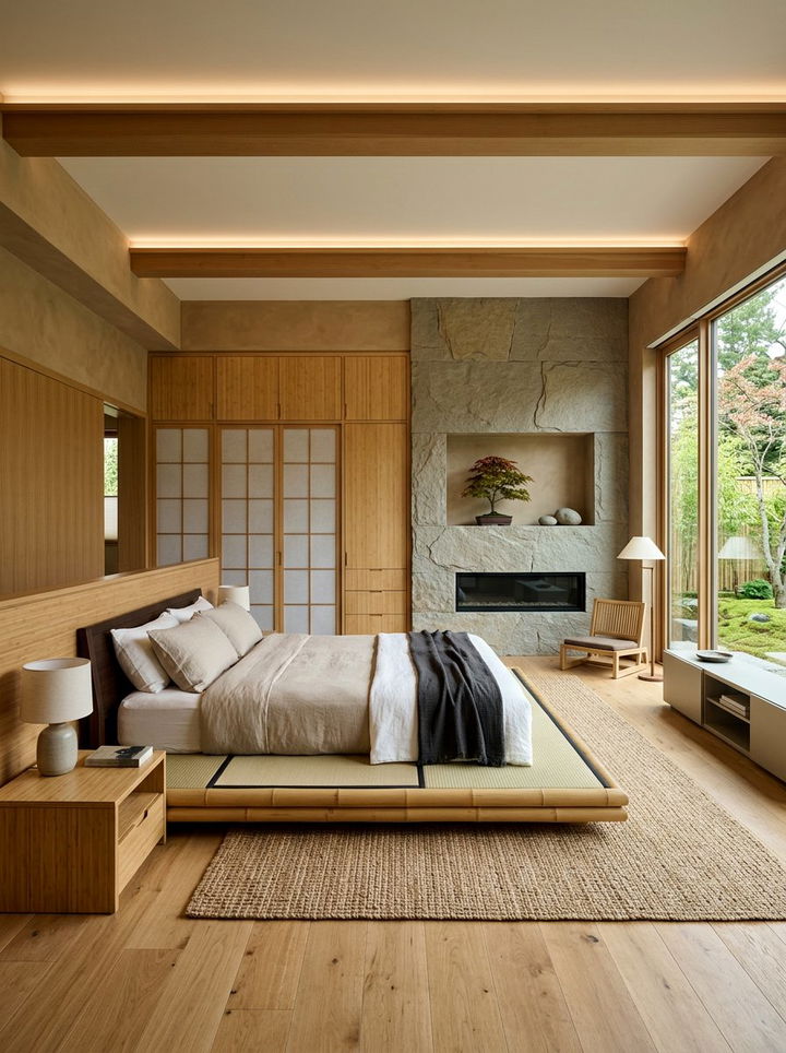 Zen Inspired Primary Bedroom - 30 spacious bedroom ideas