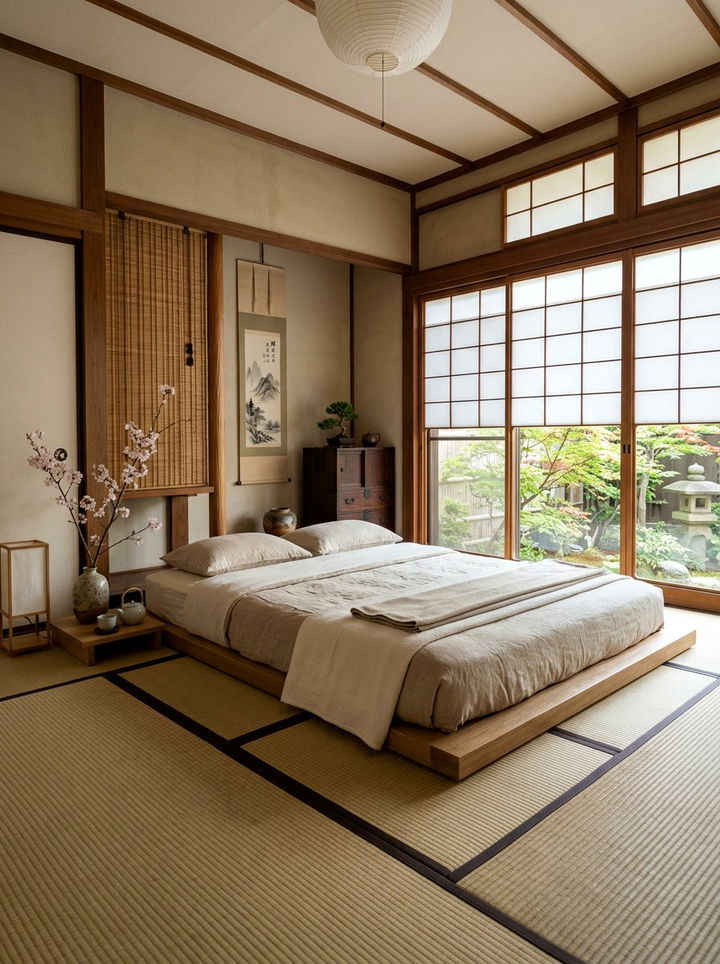 Zen Japanese Bedroom - 30 custom bedroom ideas