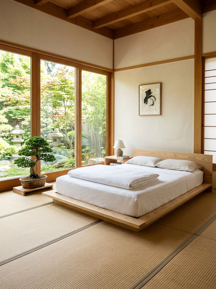 Zen Platform Bed - 30 penthouse bedroom ideas