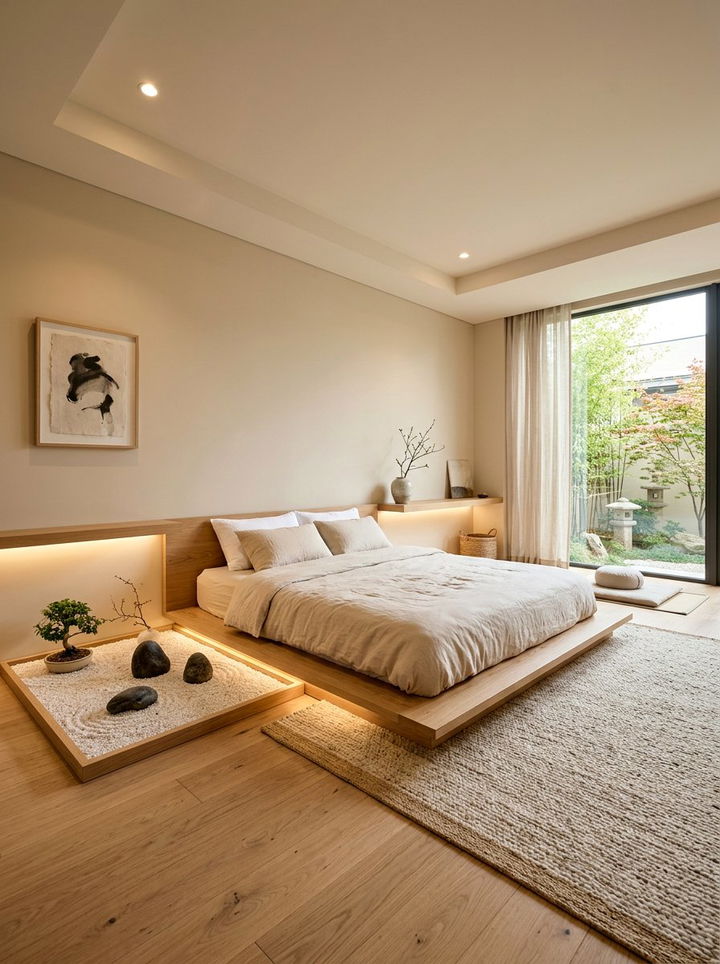 Zen beige bedroom - 30 rustic beige bedroom ideas