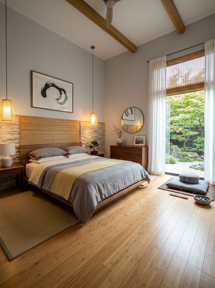 Zen gray muted yellow bedroom - 30 gray yellow bedroom ideas