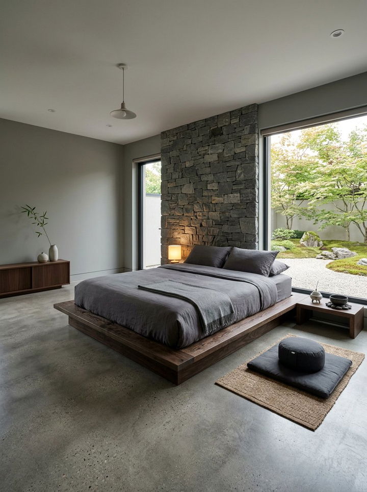 Zen grey bedroom - 30 minimalist grey bedroom ideas