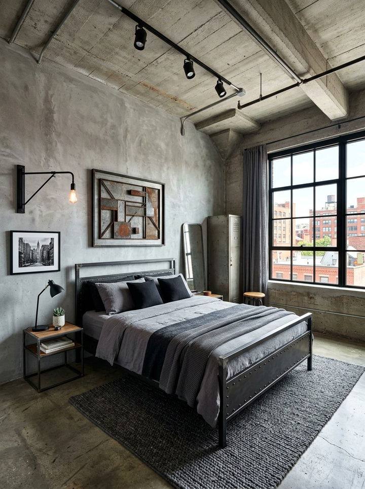Zinc gray urban bedroom - 30 all gray bedroom ideas