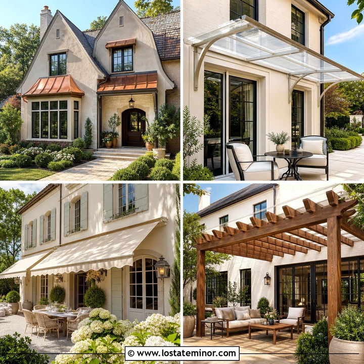 30 Beige House Design With Awning Ideas for Welcoming Exteriors
