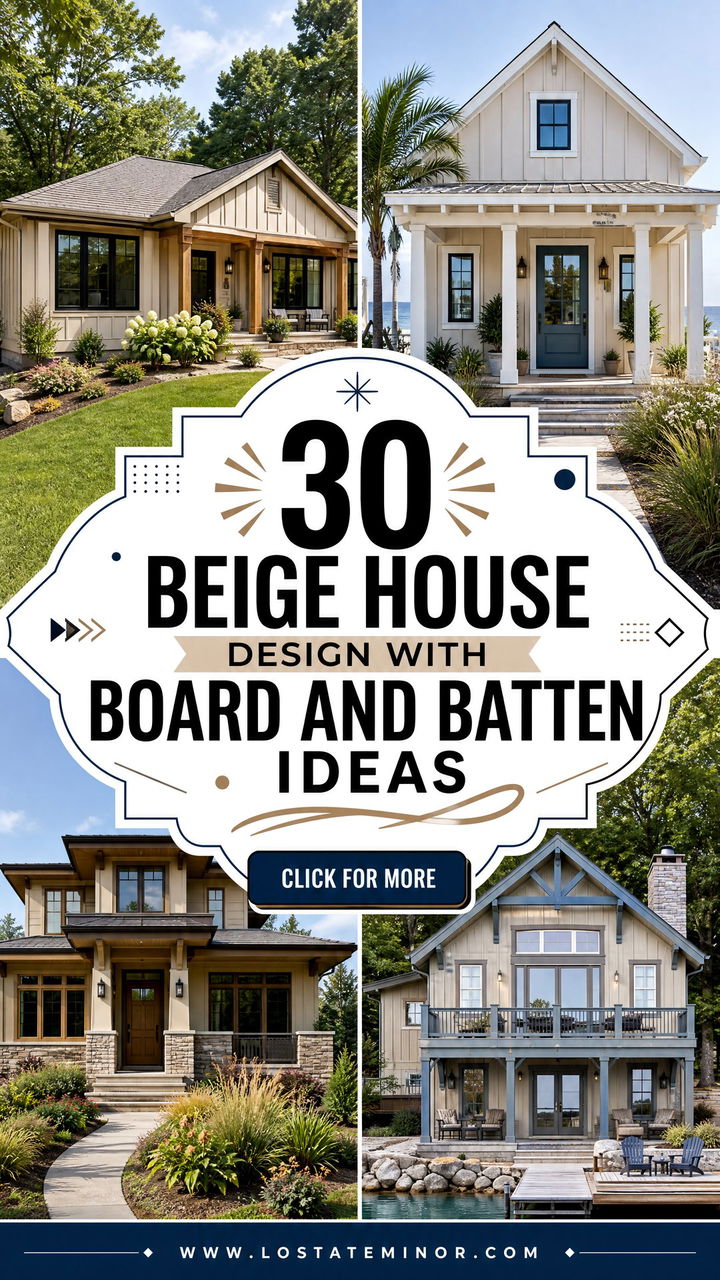 30 Beige House Design With Board and Batten Ideas That Inspire - 30 Beige House Design With Board and Batten Ideas That Inspire
