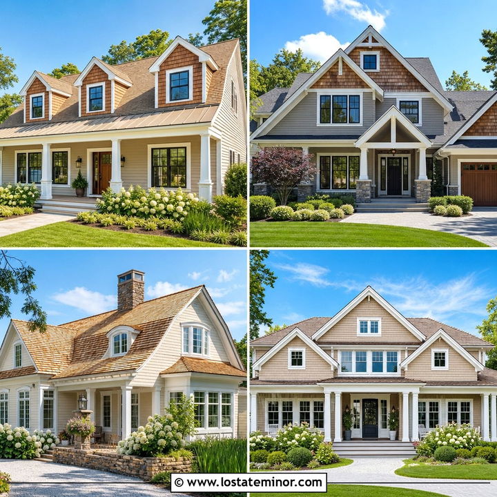 30 Beige House Design With Cedar Shake Ideas for Rustic Charm